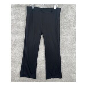 Betabrand Dress Pant Yoga Pants XL Black Pull On Straight Leg Workwear 34x30‎